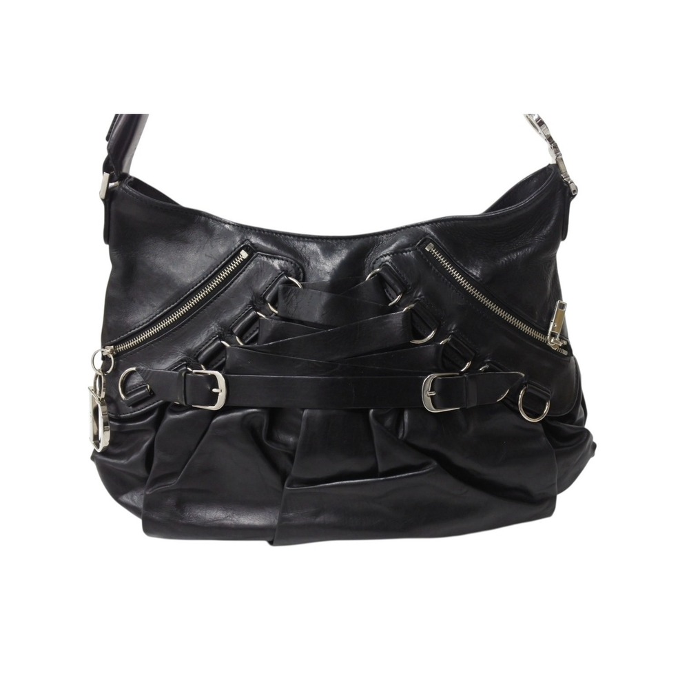 Christian Dior Galliano era all leather One Shoulder Hobo bag black - Picture 2 of 10